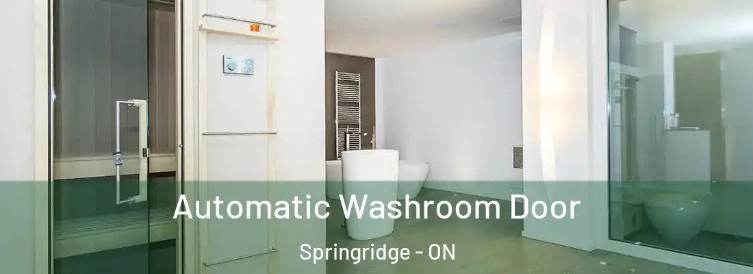 Automatic Washroom Door Springridge - ON