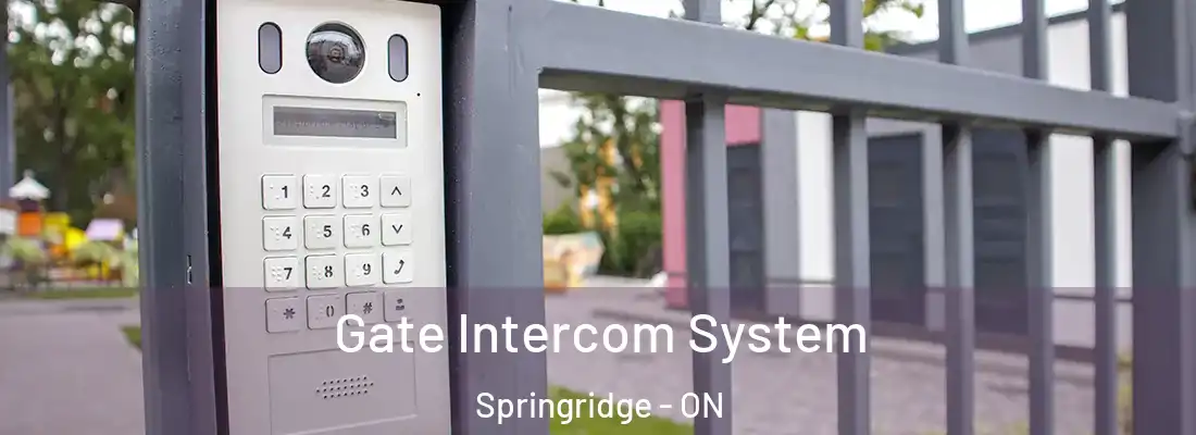  Gate Intercom System Springridge - ON