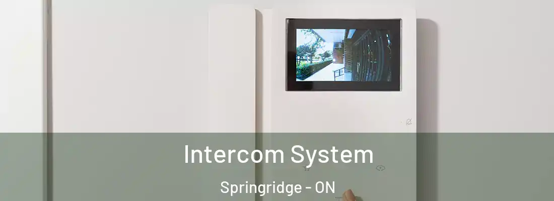  Intercom System Springridge - ON