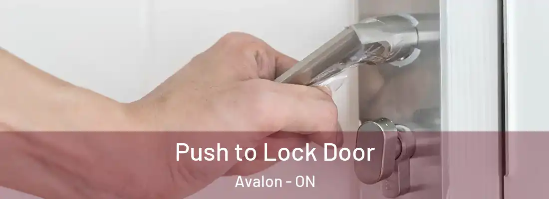  Push to Lock Door Avalon - ON