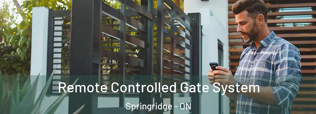  Remote Controlled Gate System Springridge - ON