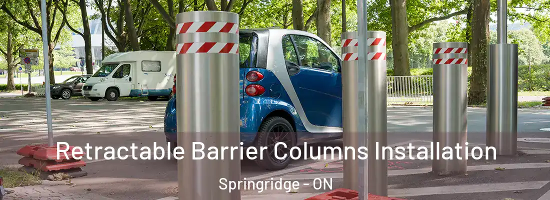  Retractable Barrier Columns Installation Springridge - ON