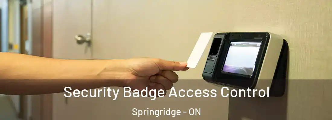  Security Badge Access Control Springridge - ON